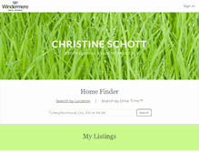 Tablet Screenshot of christineschott.com